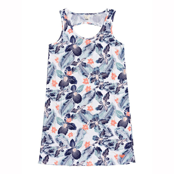 Vestido para niña Roxy Warm Vibes Bright White Summer Spirit