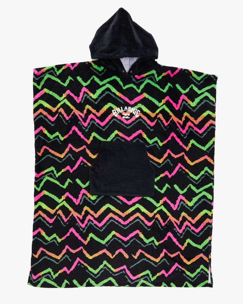 Poncho Billabong Hoody Towel Neon