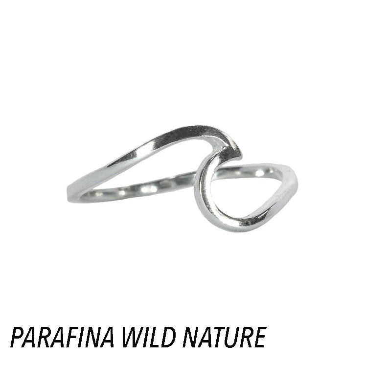 Conjunto Plata Parafina Wild Nature Collar + Anillo WAVE