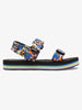 Chanclas Roxy Cage Black Blue