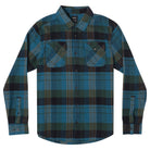 camisa de cuadros para niños Rvca That´ll Work Flannel Hunter Green Boy