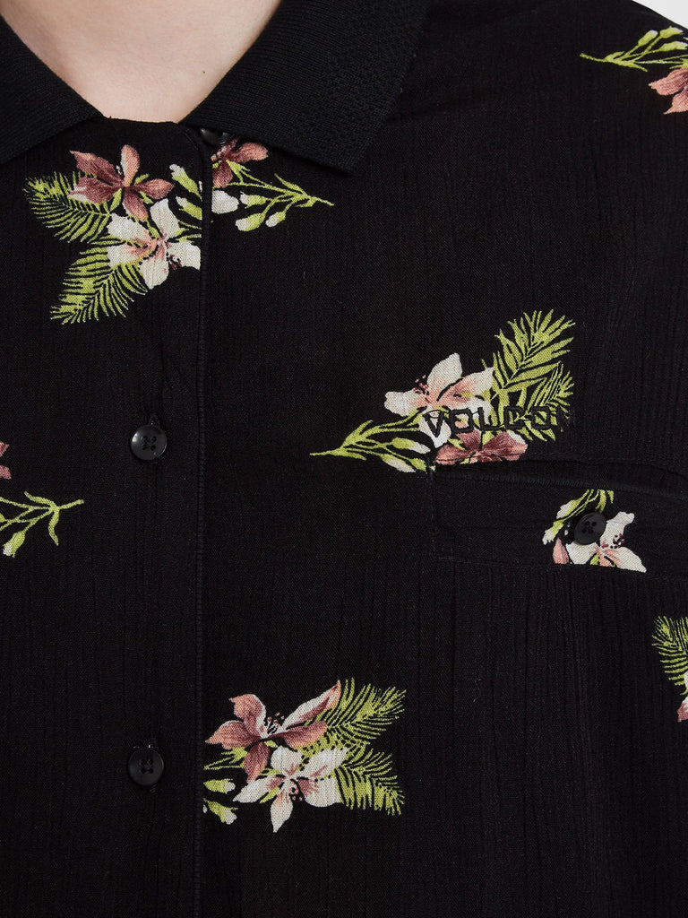 Camisa Volcom Stormy Woven Black