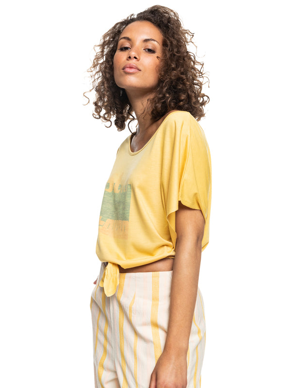 Camiseta Roxy Born To Be Roxy Ochre