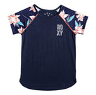 Camiseta ROXY Friday Love para niña azul marino con mangas florales estilo surf