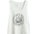 Camiseta de tirantes RVCA Aloha Tiger Tank para mujer con gráfico de tigre estilo surf casual