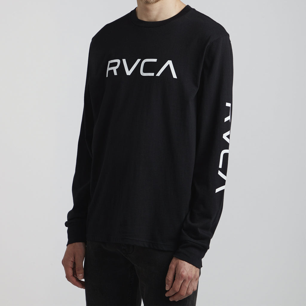 Camiseta Rvca Big Rvca Black Ls