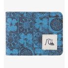 Cartera QUIKSILVER Happy Pappy Vallarta Blue cartera de tela azul estampada estilo surf para hombre