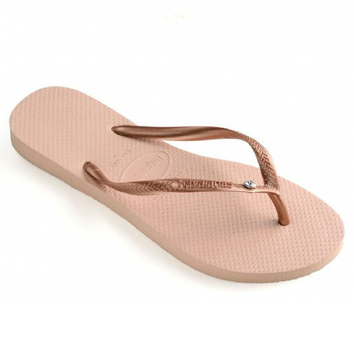 Chanclas Havaianas Slim Crystal Glamour Rose Nude