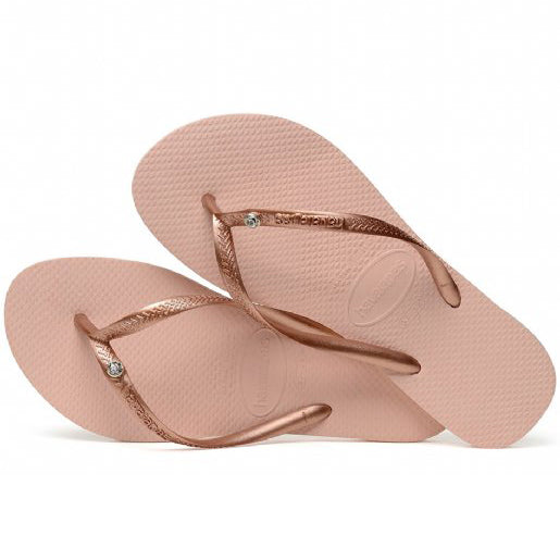 Chanclas Havaianas Slim Crystal Glamour Rose Nude