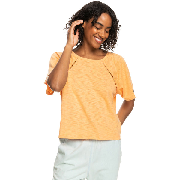 Camiseta Roxy Time On My Side Mock Orange