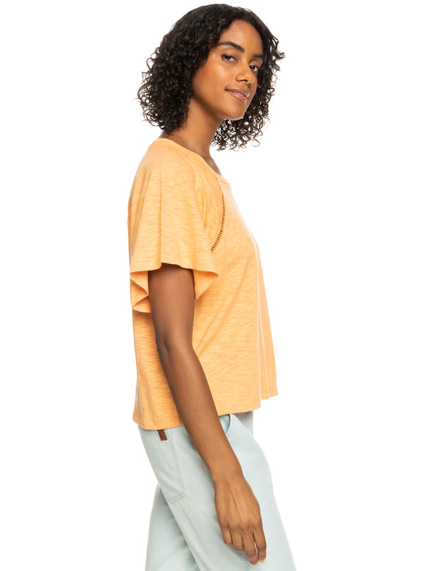 Camiseta Roxy Time On My Side Mock Orange