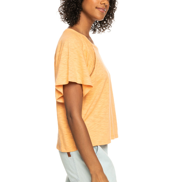Camiseta Roxy Time On My Side Mock Orange