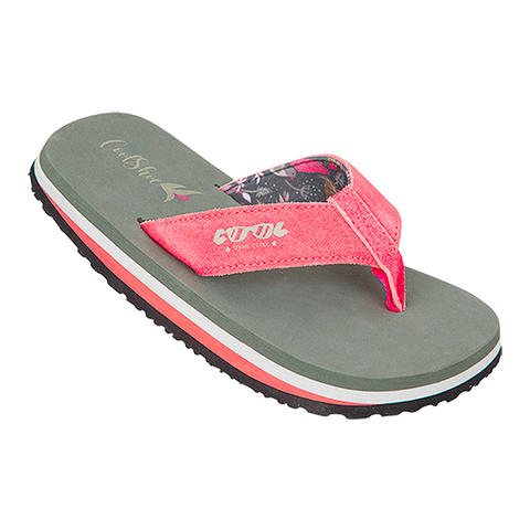 Chanclas Rider Spin Thong Beige/Green