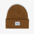 Gorro HERSCHEL Elmer Rubber color camel tipo beanie urbano unisex cómodo y cálido