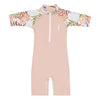 Licra Billabong Logo Combi Pink Haze para bebe con pantalon y parte de arriba
