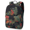 Mochila DAKINE 365 Pack 21L Jungle Palms negra con estampado tropical y compartimento para portátil