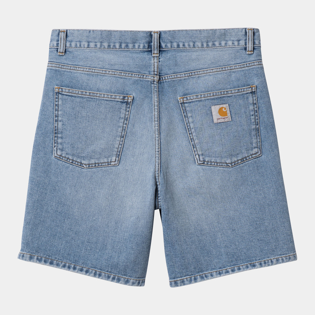 Bermudas Carhartt Wip Newel Short Blue Light Used Washed