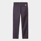 Pantalones CARHARTT WIP Master Pant Ale Rinsed color berenjena chinos hombre resistentes y cómodos