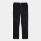 pantalones CARHARTT WIP Vicious Pant Black One Wash vaqueros negros corte regular ajustado algodón orgánico