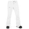 Pantalon de snow de mujer Volcom Knox Insulate Goretex Pant White Blanco