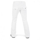 Parte trasera del Pantalon de snow de mujer Volcom Knox Insulate Goretex Pant White Blanco