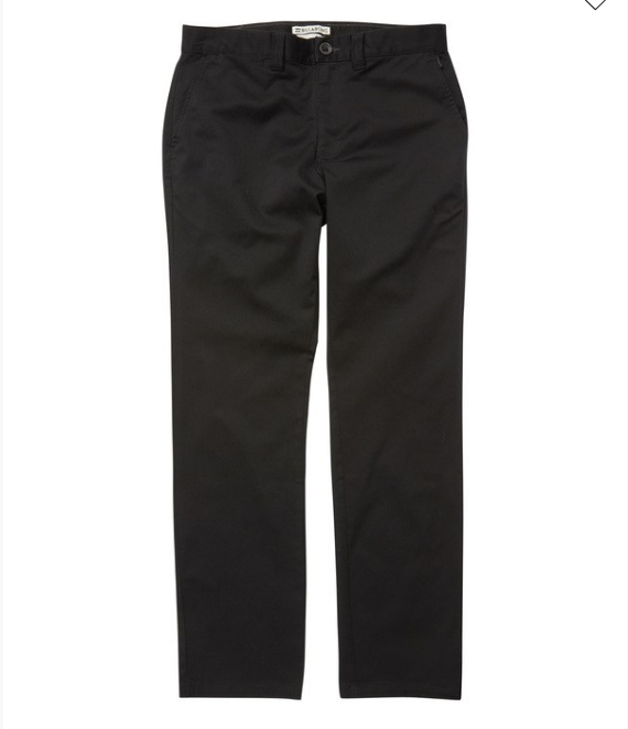 Pantalones Billabong Carter Strecht Chino Black