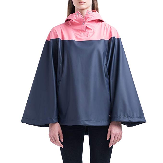 chaqueta impermeable poncho Chubasquero Herschel Forescast Navy/Pink