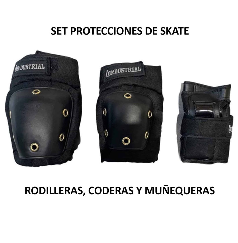 Set de Protecciones de Skate Industrial