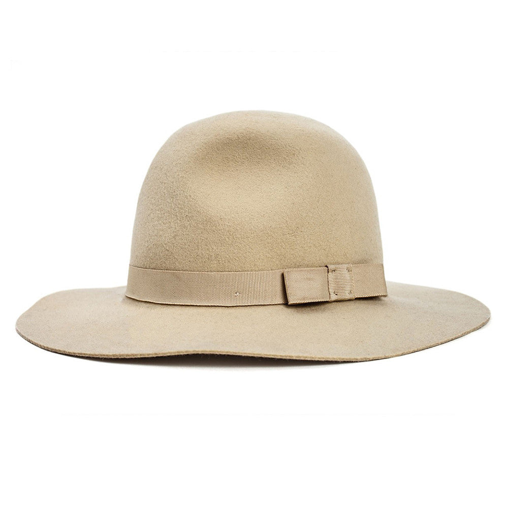 Sombrero BRIXTON Dalila Hat Bone beige de ala ancha para mujer elegante