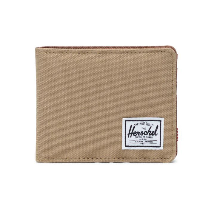 Tarjetero HERSCHEL Roy Kelp Saddle Brown en color camel y marrón con diseño compacto
