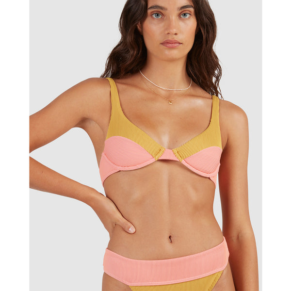 Top Bikini Billabong Hi Life Panelled Sunburst