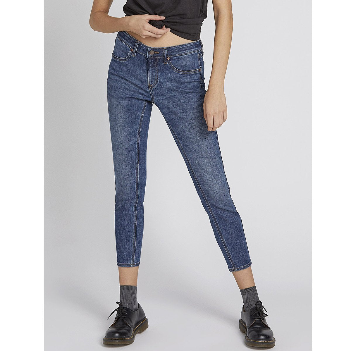 vaqueros VOLCOM Slim Leggings Liberator Indigo Ridge Wash mujer denim azul skinny elástico