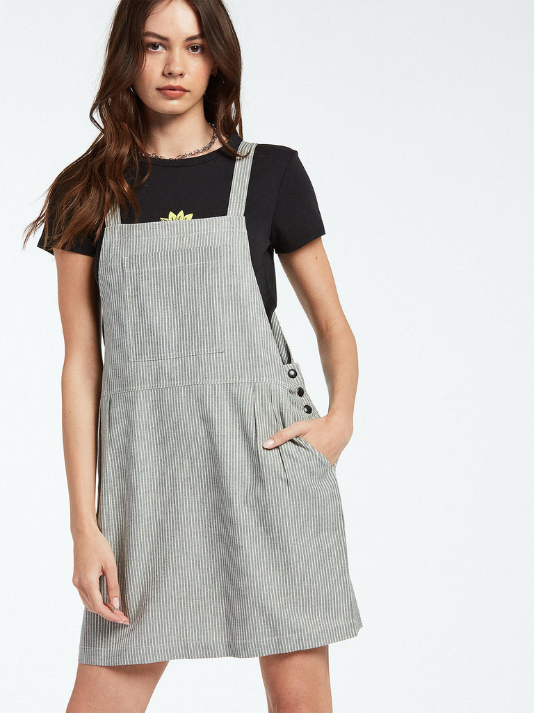 Vestido Volcom Sunday Strut Black White