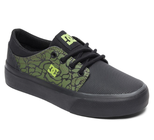 Zapatillas DC Kids Trase Se Black / Soft Lime