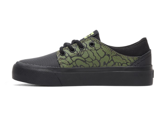 Zapatillas DC Kids Trase Se Black / Soft Lime