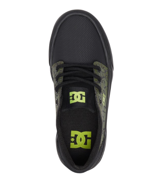 Zapatillas DC Kids Trase Se Black / Soft Lime
